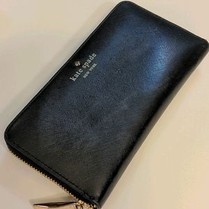 Kate spade black leather wallet
